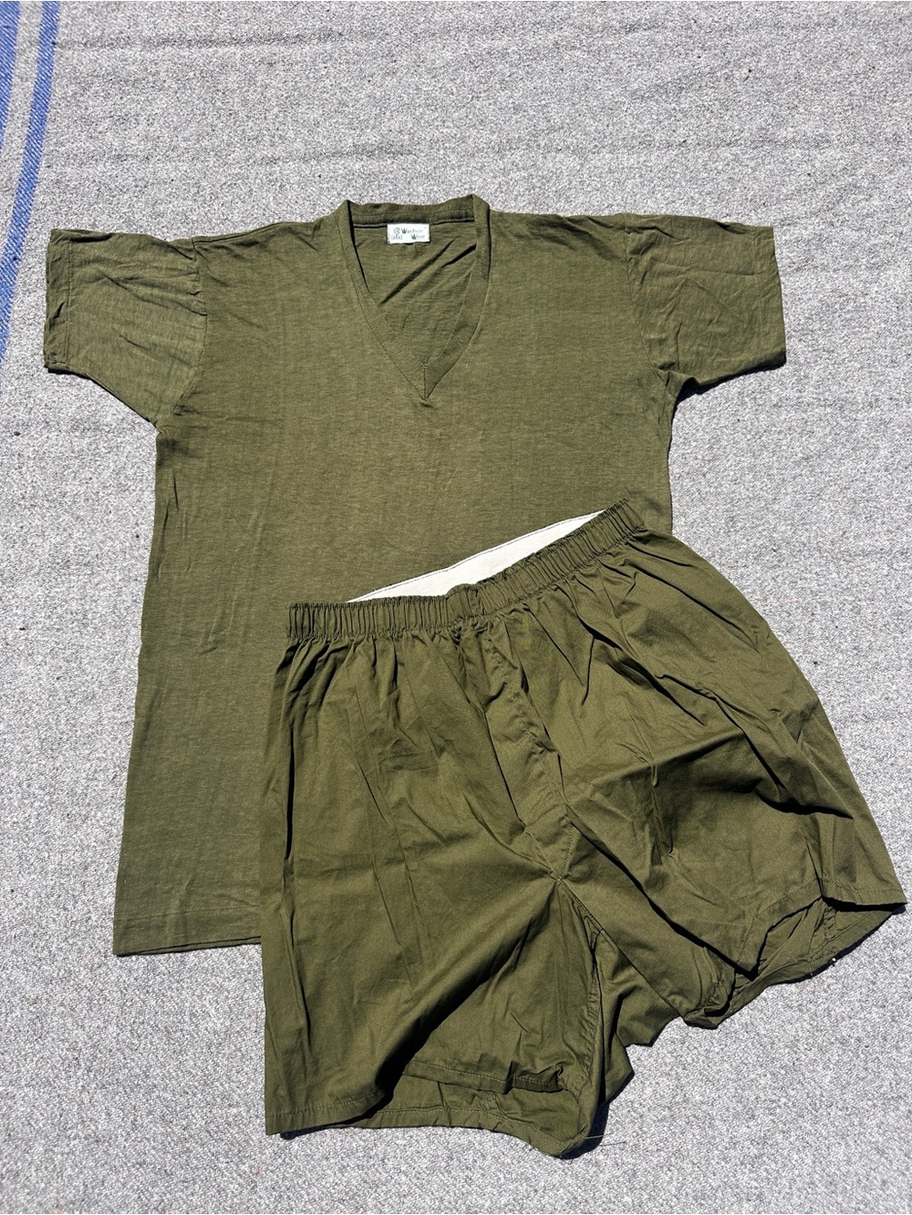 Vintage Canadian Military V Neck Undershirt Boxer Set Windsor Wear #18 #19